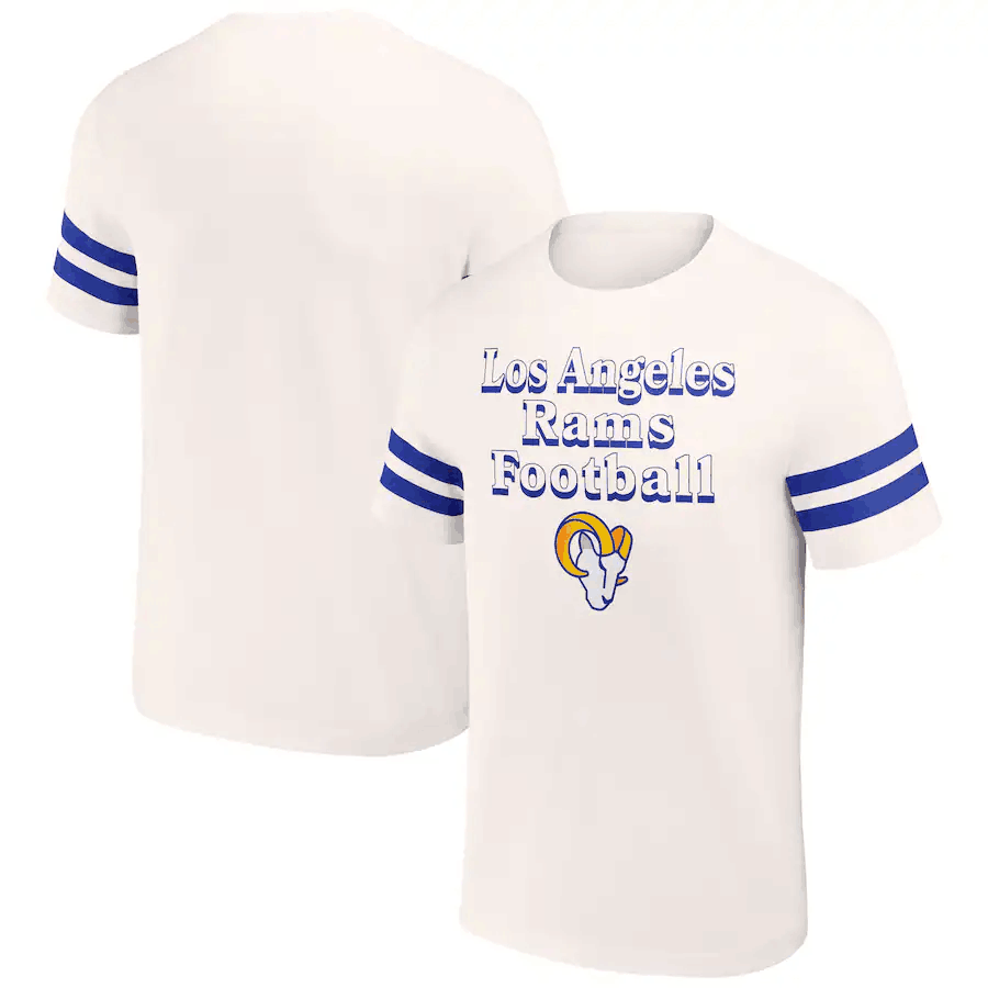Men's Los Angeles Rams Cream x Darius Rucker Collection Vintage T-Shirt Men's Los Angeles Rams Cream x Darius Rucker Collection Vintage T-Shirt